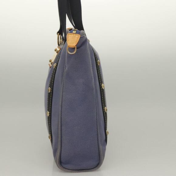 LOUIS VUITTON Antigua Cabas MM Tote Bag Blue M40087 - Picture 4 of 12
